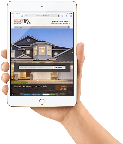 Custom Mobile Responsive Nebraska Iowa Real Estate Company Website 