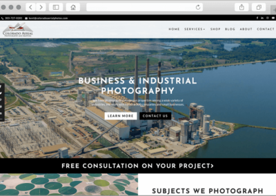 Colorado Aerial Photos Web Design - Business & Industrial Page