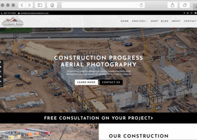 Colorado Aerial Photos Website - Construction Progress Services Page