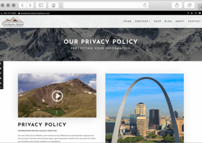 Colorado Aerial Photos Website - Privacy Policy Page