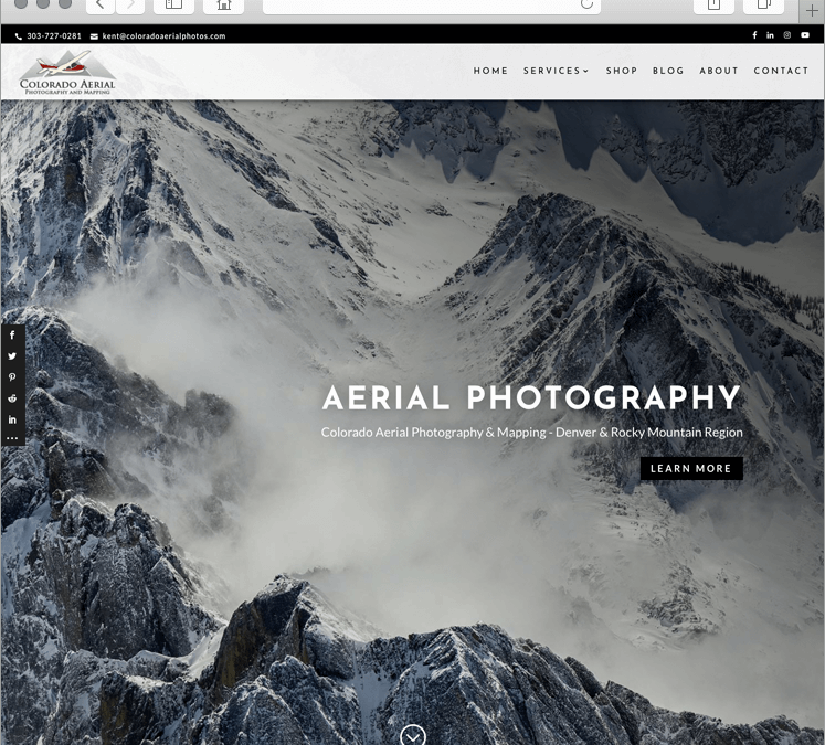 Aerial Photography & Video Website Design