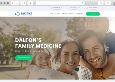 Healthcare Medical Practice Website Design for Family Doctor