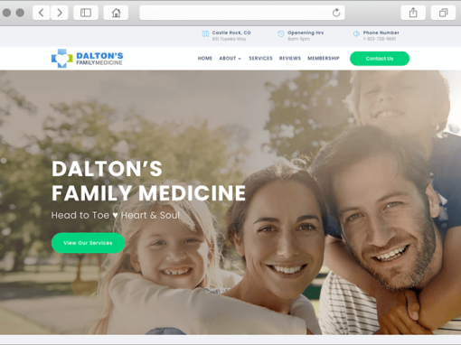 Healthcare Medical Practice Website Design for Family Doctor