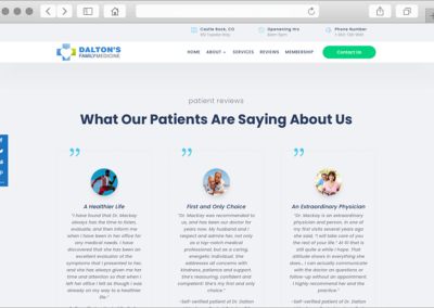 Daltons Family Medicine - Patient Reviews Page