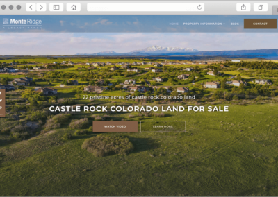 Colorado Ranch Land Custom Home Page Design