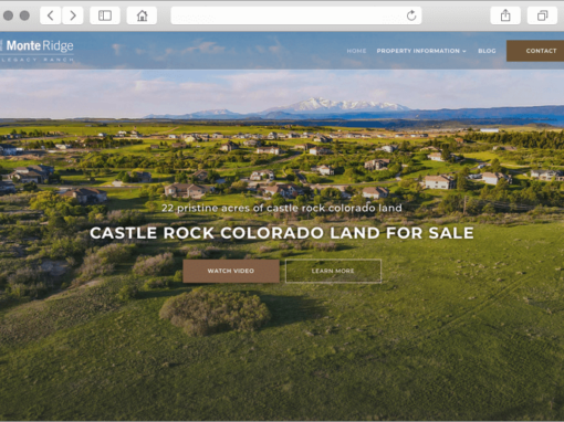 Colorado Ranch Land Website Design for Private Land Owner