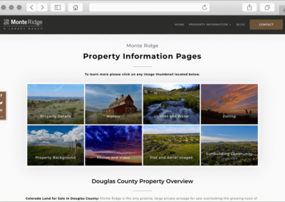 Colorado Ranch Land Custom Design Property Info Module
