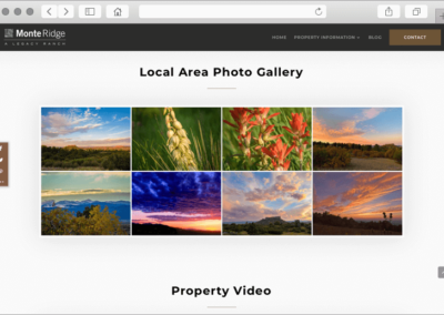 Colorado Ranch Land Custom Photo Gallery Module Design