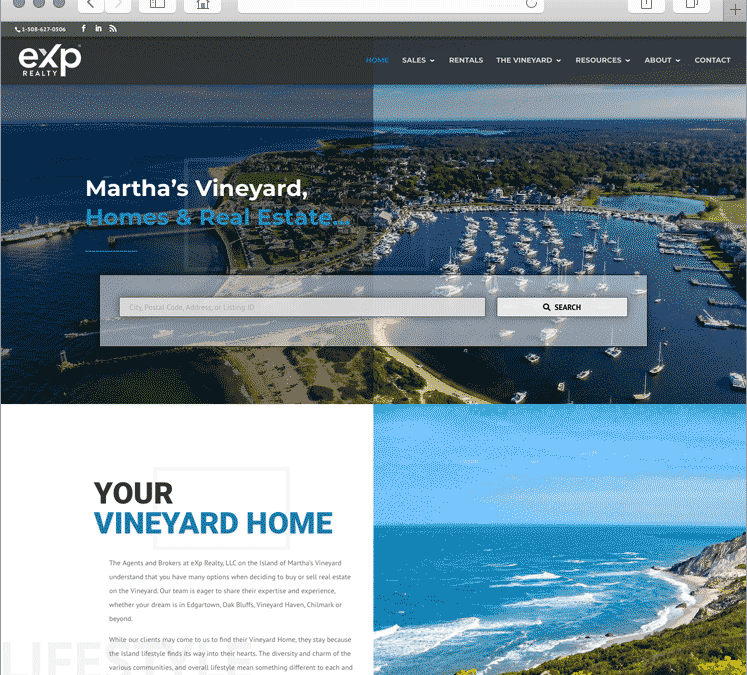 Martha’s Vineyard Real Estate Website Design