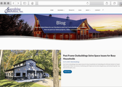 Sapphire Builds Custom Web Design Blog Section