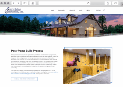 Sapphire Builds Custom Design Building Process Page