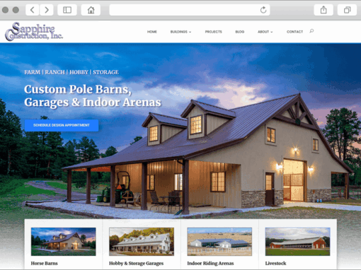 Colorado Builder Custom Web Design for Post Frame Buildings