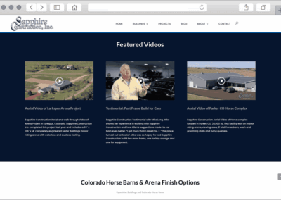 Sapphire Builds Custom Web Site Home Page Custom Design Videos Showcase Module