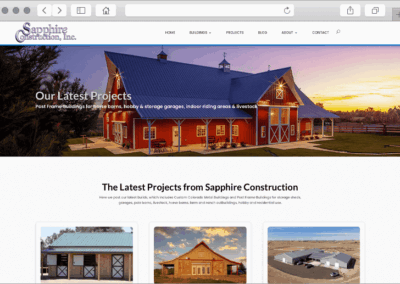 Sapphire Builds Custom Web Design Projects Page