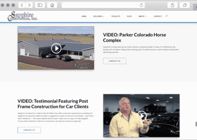 Sapphire Builds Custom Web Design Videos Modules