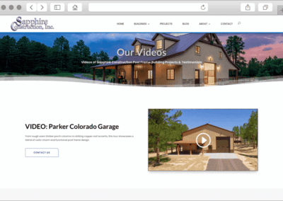 Sapphire Build Custom Design Videos Page